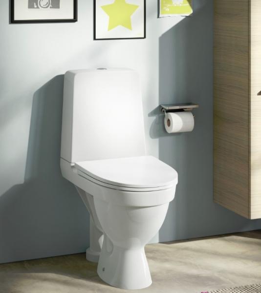 Laufen Kompas Rimless toilet m/åben S-lås - LCC Laufen Kompas Rimless toilet m/åben S-lås - LCC