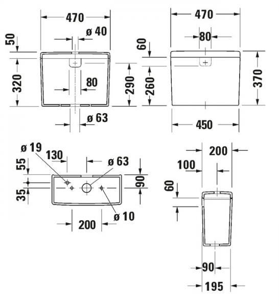 Duravit Starck 3 cisterne