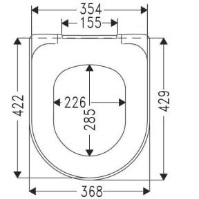 Villeroy & Boch O.novo toiletsæde m/soft-close/quick release - Hvid Villeroy & Boch O.novo toiletsæde m/soft-close/quick release - Hvid