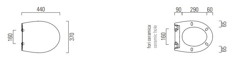 GSI Modo toilets&aelig;de m/Soft Close og Quick Release