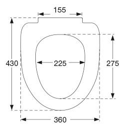 Pressalit 974 Spira toiletsæde - Hvid Pressalit 974 Spira toiletsæde - Hvid