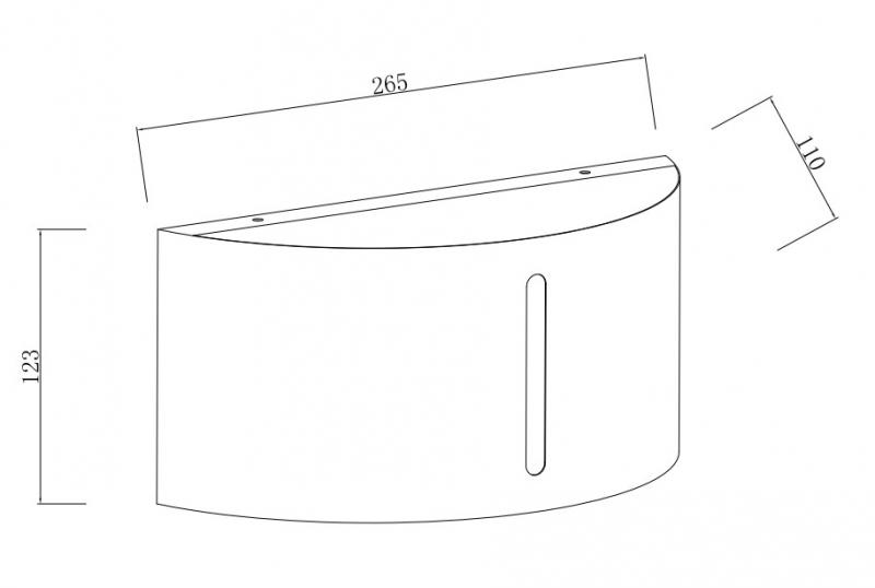 Lutec Architectural Bonn udend&oslash;rslampe til v&aelig;g - Rustfrit st&aring;l