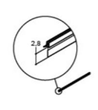 Dansani drypliste ekstra h&oslash;j til lige d&oslash;re, 2 stk