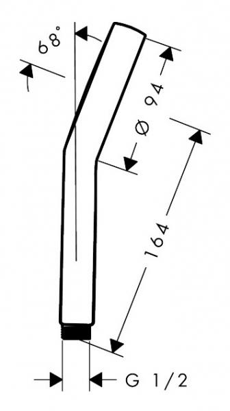 hansgrohe Activera Select S h&aring;ndbruser 95 2jet m/EcoSmart+ - Krom