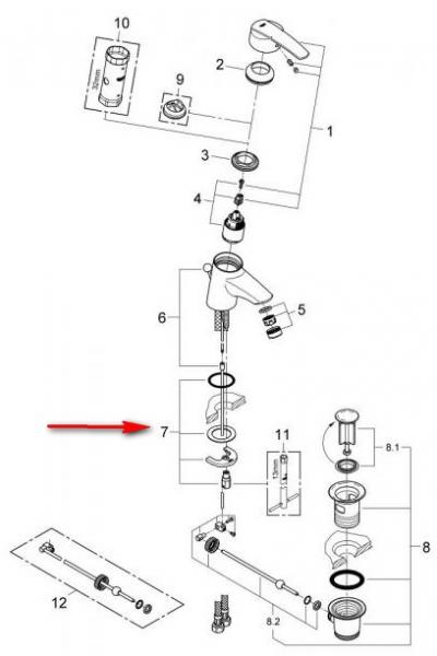 Monteringss&aelig;t til Grohe Minta/ Zedra