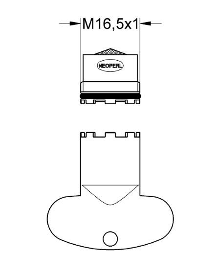 Grohe Perlator med monteringsn&oslash;gle til Grohe Essence