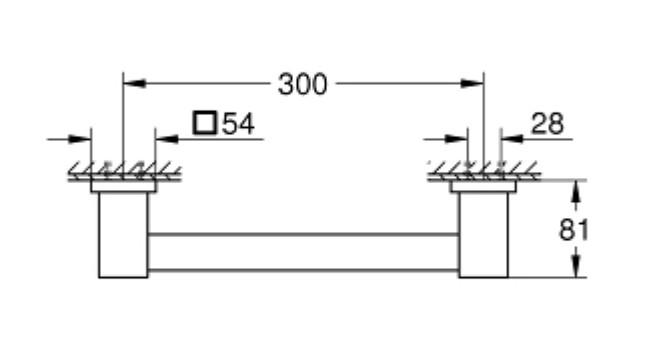 Grohe Start Cube badekargreb 30 cm - Supersteel Grohe Start Cube badekargreb 30 cm - Supersteel