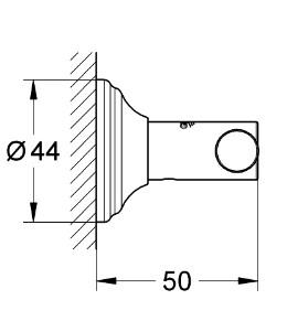 Grohe Essentials Authentic håndklædekrog - Krom Grohe Essentials Authentic håndklædekrog - Krom