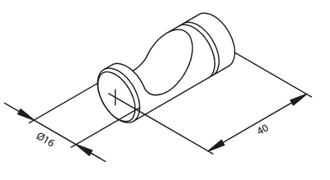 Damixa Silhouet håndklædekrog - 2 styk - Børstet messing Damixa Silhouet håndklædekrog - 2 styk - Børstet messing