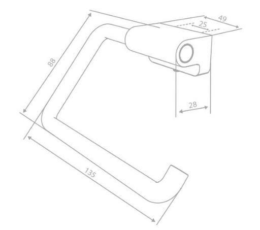 Damixa Zen toiletrulleholder - Børstet kobber Damixa Zen toiletrulleholder - Børstet kobber