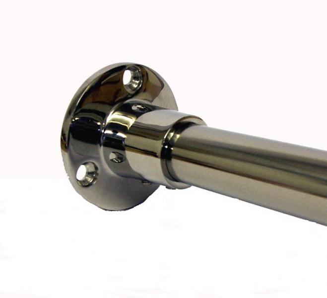 Van Der P Frith&aelig;ngende Forh&aelig;ngstang 100cm komplet m/flange - Rustfri st&aring;l