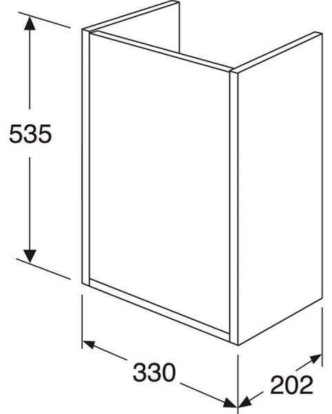 Gustavsberg Artic Small 33 underskab - Hvid