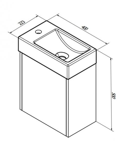 Sanibell Proline 40 møbelsæt - Mat hvid Sanibell Proline 40 møbelsæt - Mat hvid