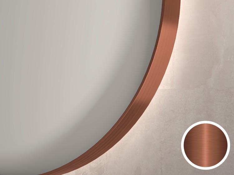 Sanibell Ink SP15 rundt spejl m/ramme Ø60 - Børstet kobber Sanibell Ink SP15 rundt spejl m/ramme Ø60 - Børstet kobber