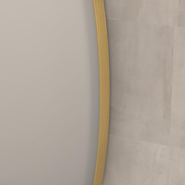 Sanibell Ink SP29 superellipse spejl m/ramme 140 x 80 cm - Børstet mat guld Sanibell Ink SP29 superellipse spejl m/ramme 140 x 80 cm - Børstet mat guld
