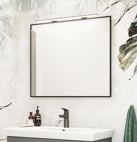 Dansani Mido+ Select 80 spejl m/sort ramme Dansani Mido+ Select 80 spejl m/sort ramme