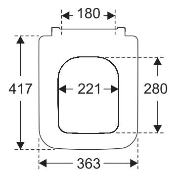 Villeroy & Boch Finion toilets&aelig;de m/softclose og quick release - Hvid