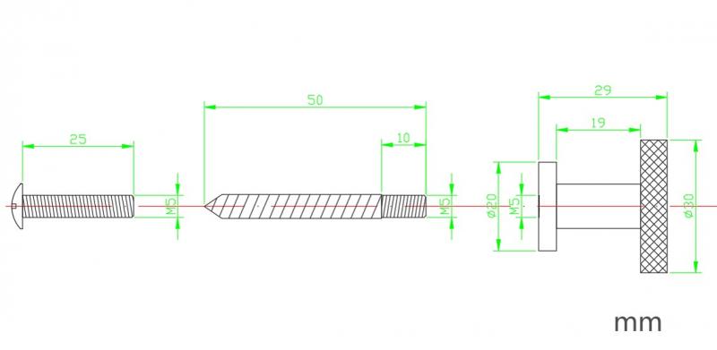 Cass&oslash;e Crystal Cut knopgreb eller krog - B&oslash;rstet messing