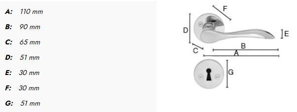 Beslagsboden indendørs dørgreb inkl nøgleskilt - Børstet messing - Sæt á 4 stk Beslagsboden indendørs dørgreb inkl nøgleskilt - Børstet messing - Sæt á 4 stk