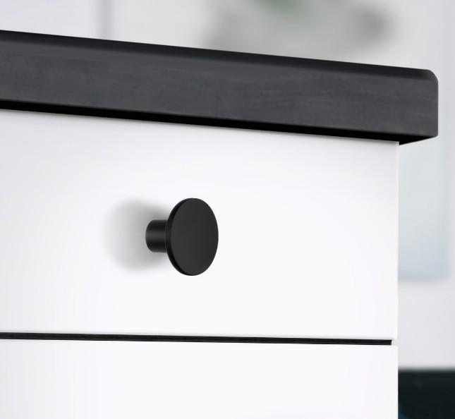 Beslagsboden knopgreb BB496 - Mat sort