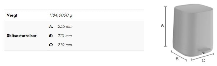 Beslagsboden pedalspand 4L - Mat hvid Beslagsboden pedalspand 4L - Mat hvid