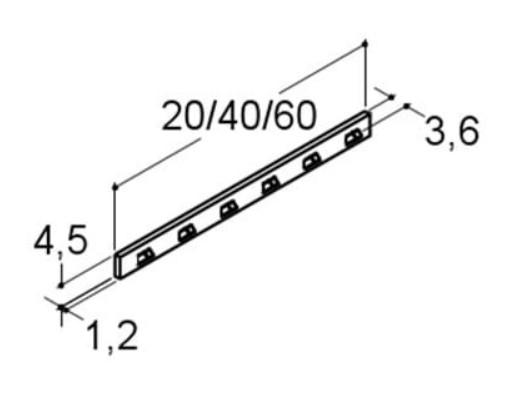 Dansani knager&aelig;kke - 2 knager - Hvid mat