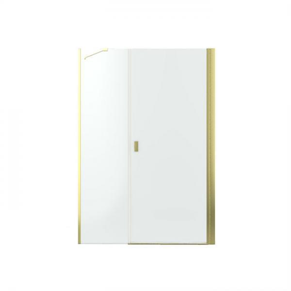 Strømberg Noma 45 svingdør m/sidepanel 1000mm - Højre - Poleret messing Strømberg Noma 45 svingdør m/sidepanel 1000mm - Højre - Poleret messing