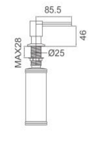 Cass&oslash;e s&aelig;bedispenser til k&oslash;kken - Krom