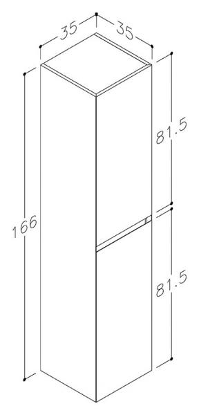 Strømberg Lux højskab - Cocoa brun Strømberg Lux højskab - Cocoa brun