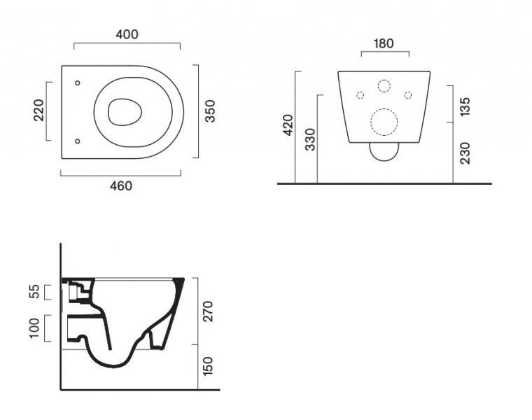 Catalano Zero 46 ultra kompakt toiletpakke inkl. sæde m/softclose, cisterne og betjening i hvid Catalano Zero 46 ultra kompakt toiletpakke inkl. sæde m/softclose, cisterne og betjening i hvid