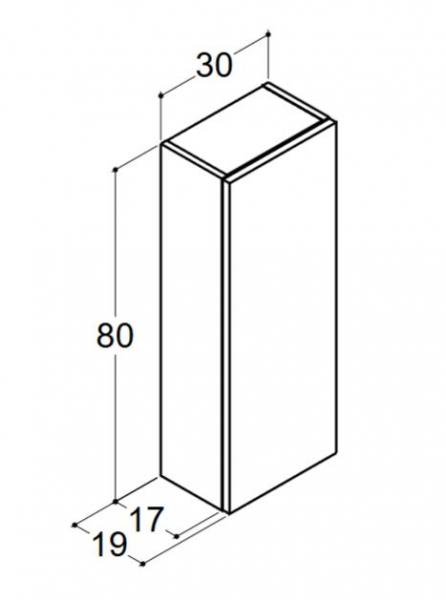 Dansani Luna Urban overskab - Venstreh&aelig;ngslet - Hvid mat