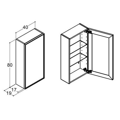 Dansani Luna Urban overskab - Venstreh&aelig;ngslet - Brun eg/Sort ramme