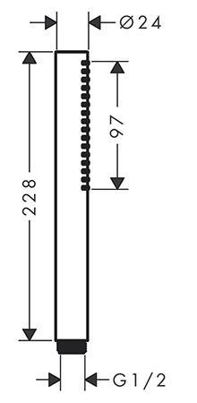 hansgrohe DuoTurn Tecturis komplet badekararmatur t/indbygning - B&oslash;rstet bronze