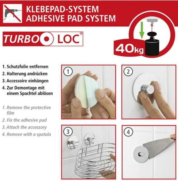 Wenko Orea tandb&oslash;rstekrus til v&aelig;g - Mat sort - Skuefri