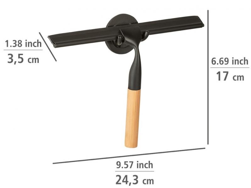 Wenko Bambusa badev&aelig;relsesskraber - Sort/bambus