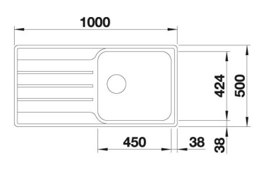 Blanco Lemis XL6S-IF k&oslash;kkenvask  - Rustfrit st&aring;l