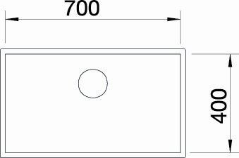 Blanco Zerox Durinox 700-IF/N k&oslash;kkenvask - Rustfrit st&aring;l
