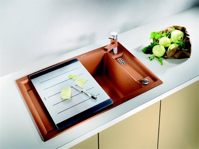 Blanco Axia II 45 S k&oslash;kkenvask - Klippegr&aring;