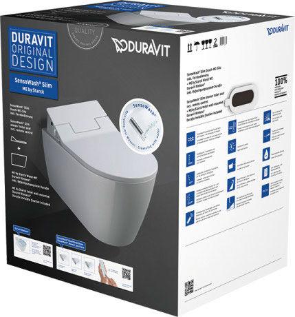 Duravit Me by Starck rimless vægtoilet inkl. SensoWash Slim bidetsæde Duravit Me by Starck rimless vægtoilet inkl. SensoWash Slim bidetsæde
