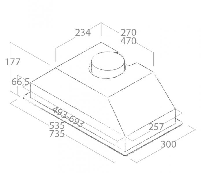 Eico Era 60 emh&aelig;tte til indbygning - Grey