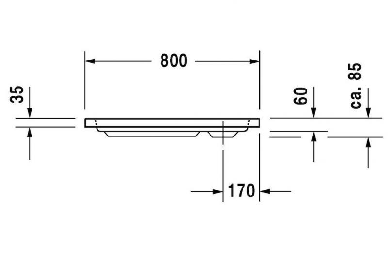 Duravit D-Code brusekar 800x800mm Duravit D-Code brusekar 800x800mm