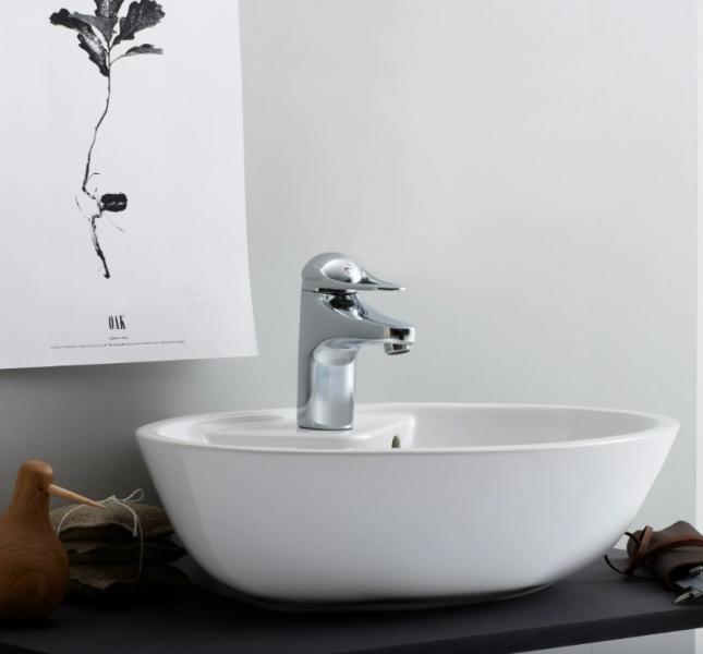 FM Mattsson 9000E II håndvaskarmatur Eco m/push-open bundventil FM Mattsson 9000E II håndvaskarmatur Eco m/push-open bundventil