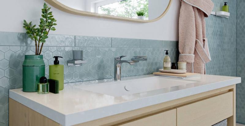 Hansgrohe Vivenis 110 h&aring;ndvaskarmatur m/l&oslash;ft-op bundventil og CoolStart - Krom