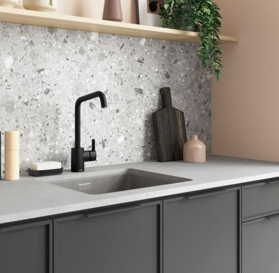 Damixa Pine k&oslash;kkenbatteri m/h&oslash;j tud - Mat sort