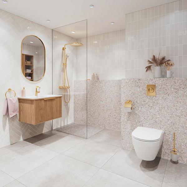 GROHE Euphoria SmartControl 310 Duo brusesystem - Børstet cool sunrise GROHE Euphoria SmartControl 310 Duo brusesystem - Børstet cool sunrise