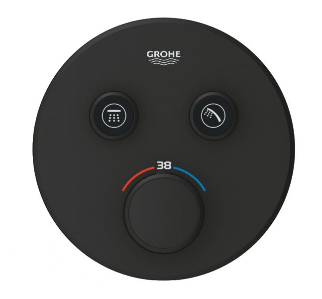 Grohe Grohtherm SmartControl termostat t/indbygning - Mat sort Grohe Grohtherm SmartControl termostat t/indbygning - Mat sort