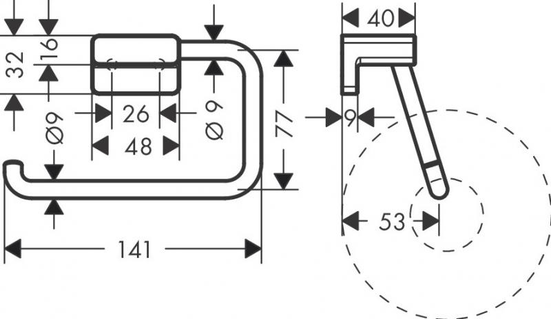 Hansgrohe AddStoris pakke - Mat sort