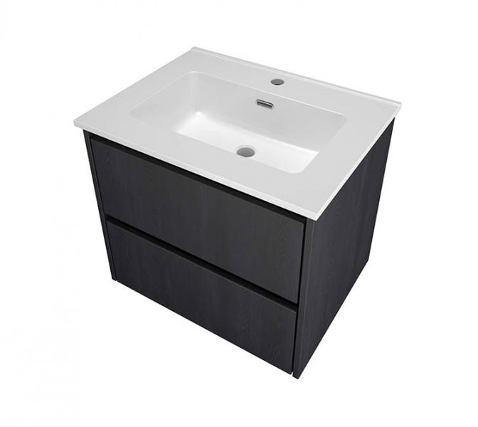 Sanibell Proline 60 møbelsæt m/2 skuffer - Sort eg Sanibell Proline 60 møbelsæt m/2 skuffer - Sort eg