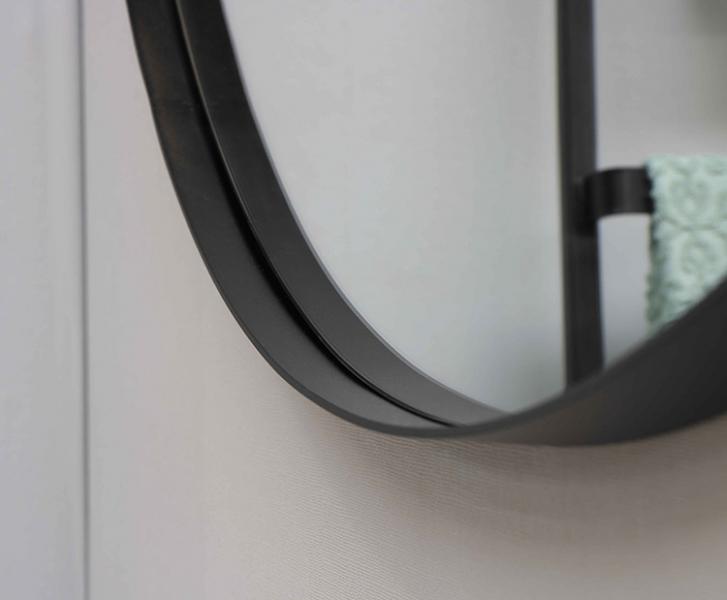 Sanibell Ink SP15 rundt spejl m/ramme Ø80 - Børstet kobber Sanibell Ink SP15 rundt spejl m/ramme Ø80 - Børstet kobber