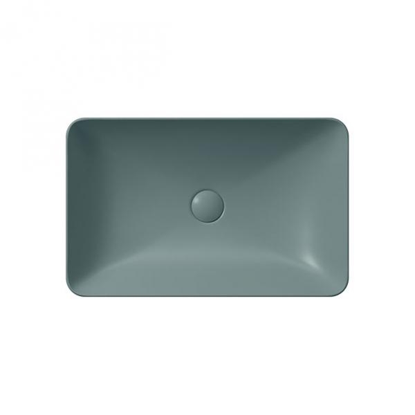 GSI Pura 60 fritst&aring;ende bowlevask - Firkantet - Uden overl&oslash;b - Agave